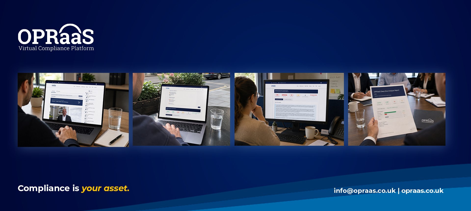 OPRaaS Platform Screengrabs